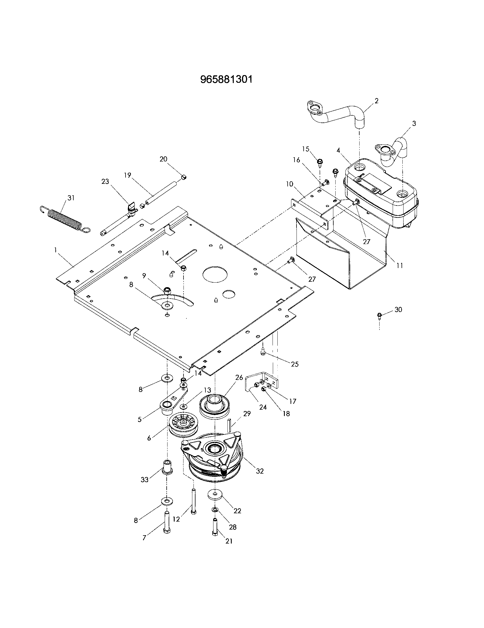 ENGINE PLATE-965881301