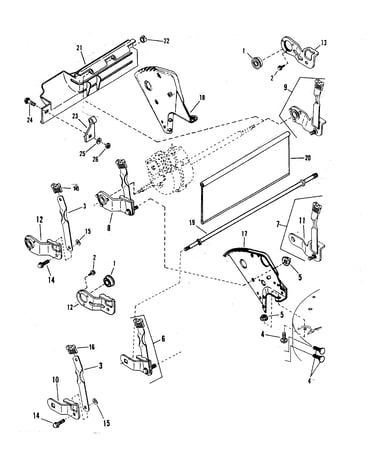 Rear wheel brackets/latches