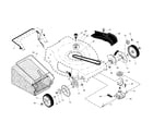 Craftsman 917376400 drive control/gear case/wheels diagram