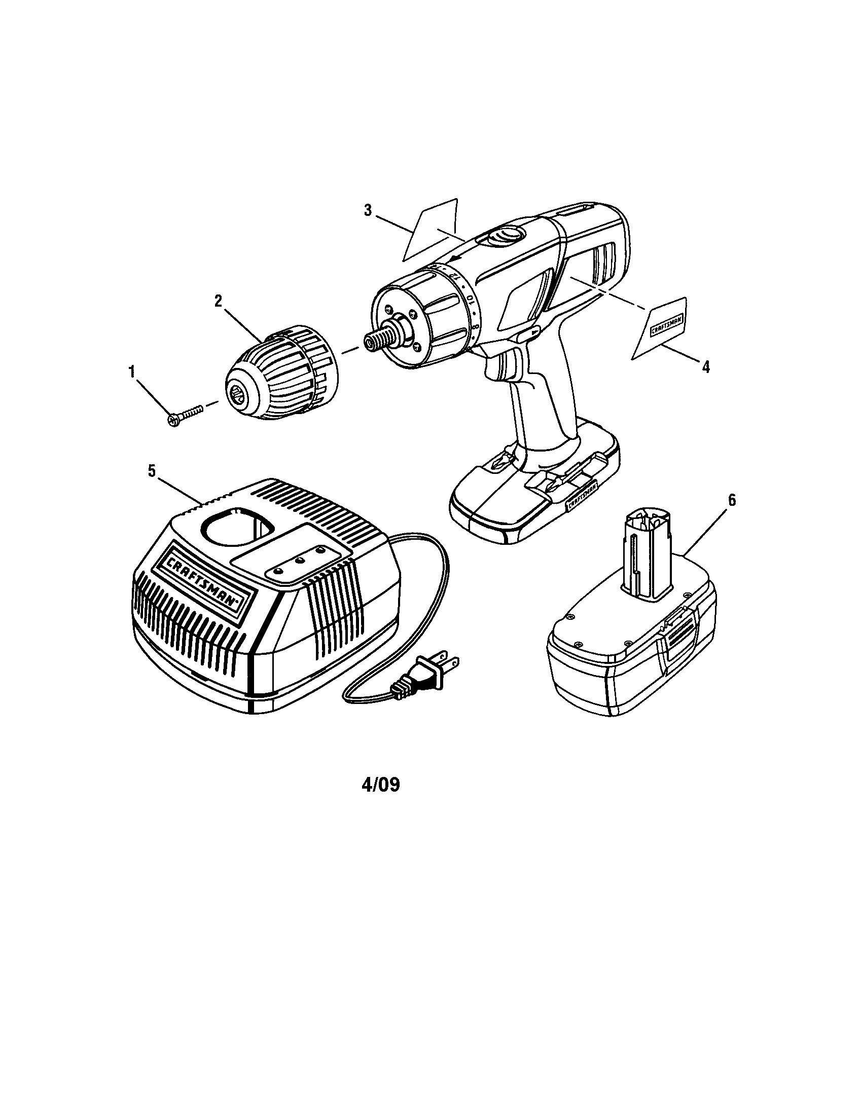 Battery/chuck