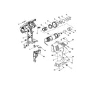 Craftsman 315115510 motor with gear train/housing diagram