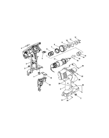 Motor with gear train/housing