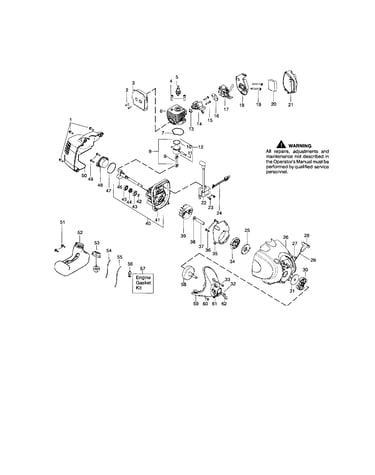 Cylinder/crankshaft/crankcase