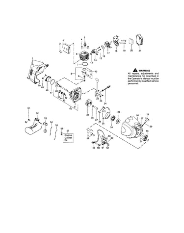 Cylinder/crankshaft/crankcase