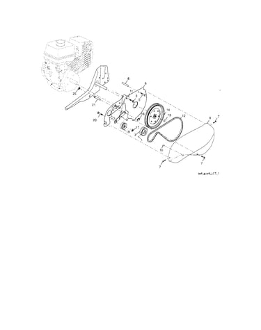 Belt guard/pulley