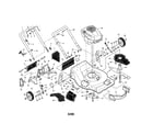 Craftsman 917376658 engine/housing/handle diagram