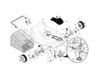 Craftsman 917376658 drive control/gear case/wheels diagram