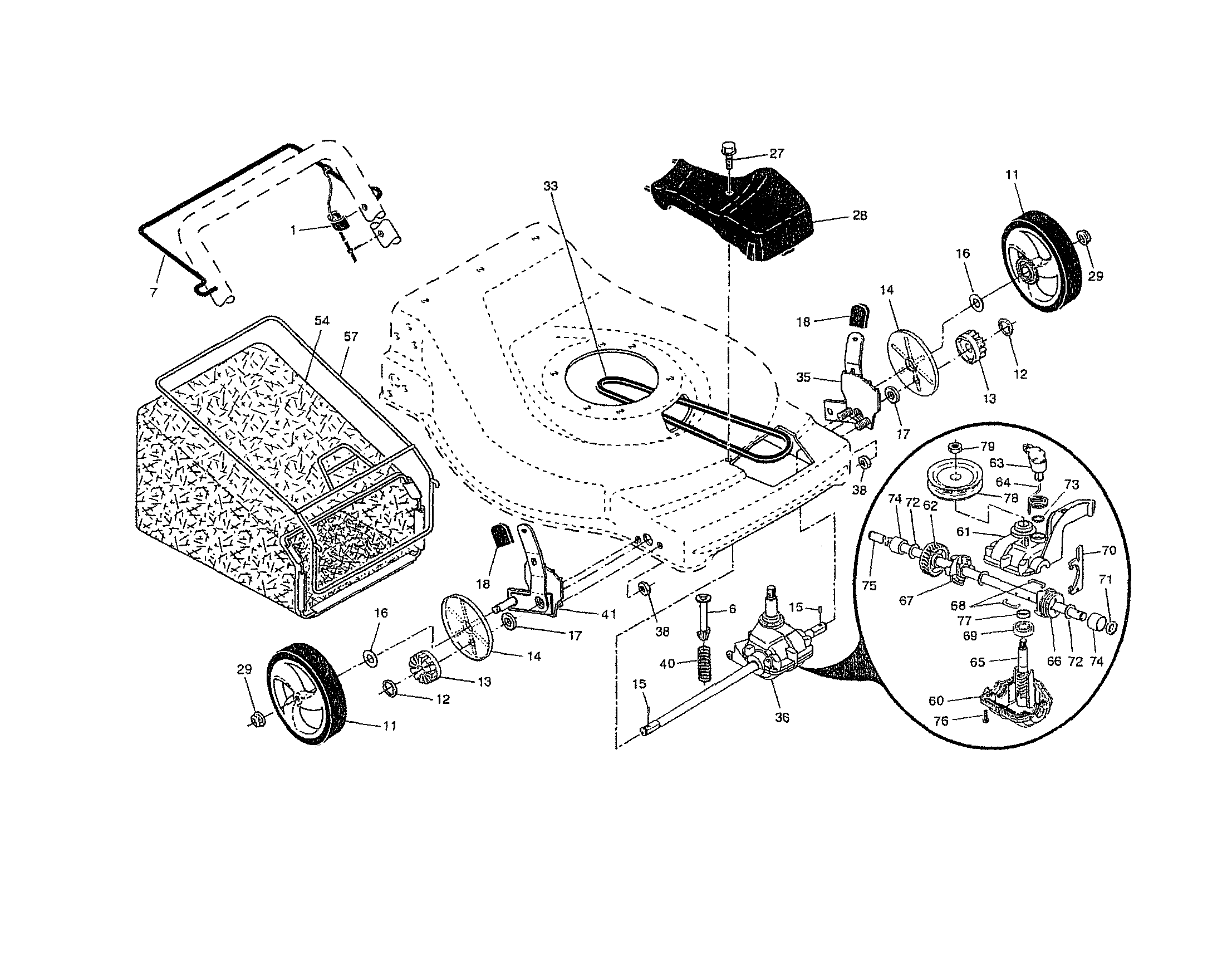 DRIVE CONTROL/GEAR CASE/WHEELS