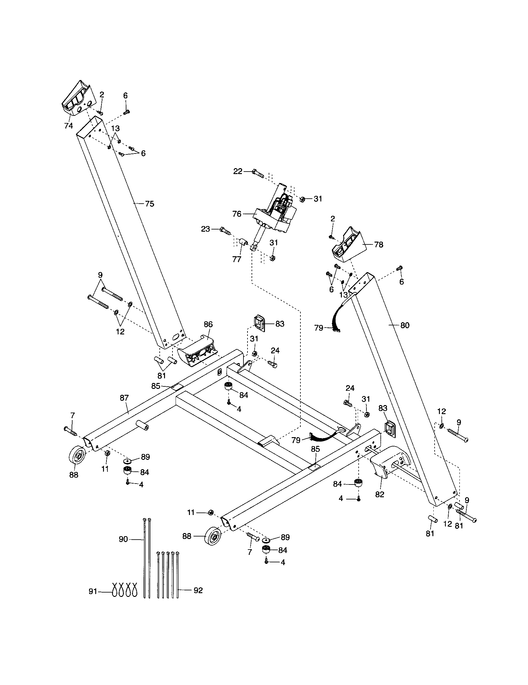 Uprights/base
