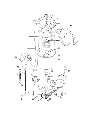Motor/tub