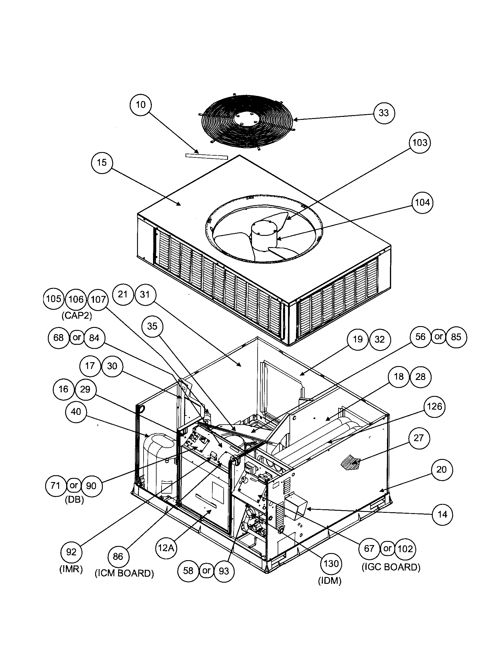 Outlet grill/unit