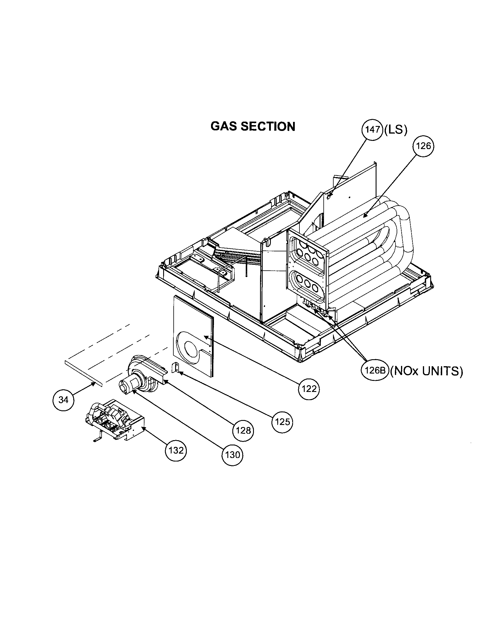 Gas section