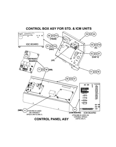 Control box/control panel