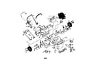 American Yard Products YP5Y22CC engine/housing/handle diagram