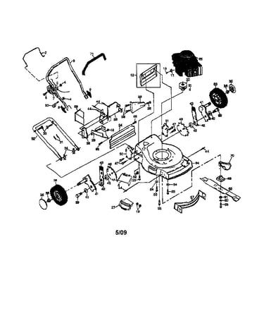 Engine/housing/handle
