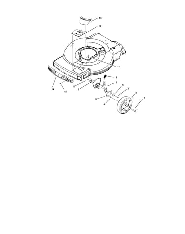 Front axle and wheel