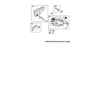 Briggs & Stratton 125K05-0186-E1 muffler/fuel tank diagram