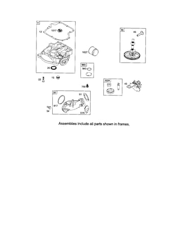 Sump/intake manifold/camshaft