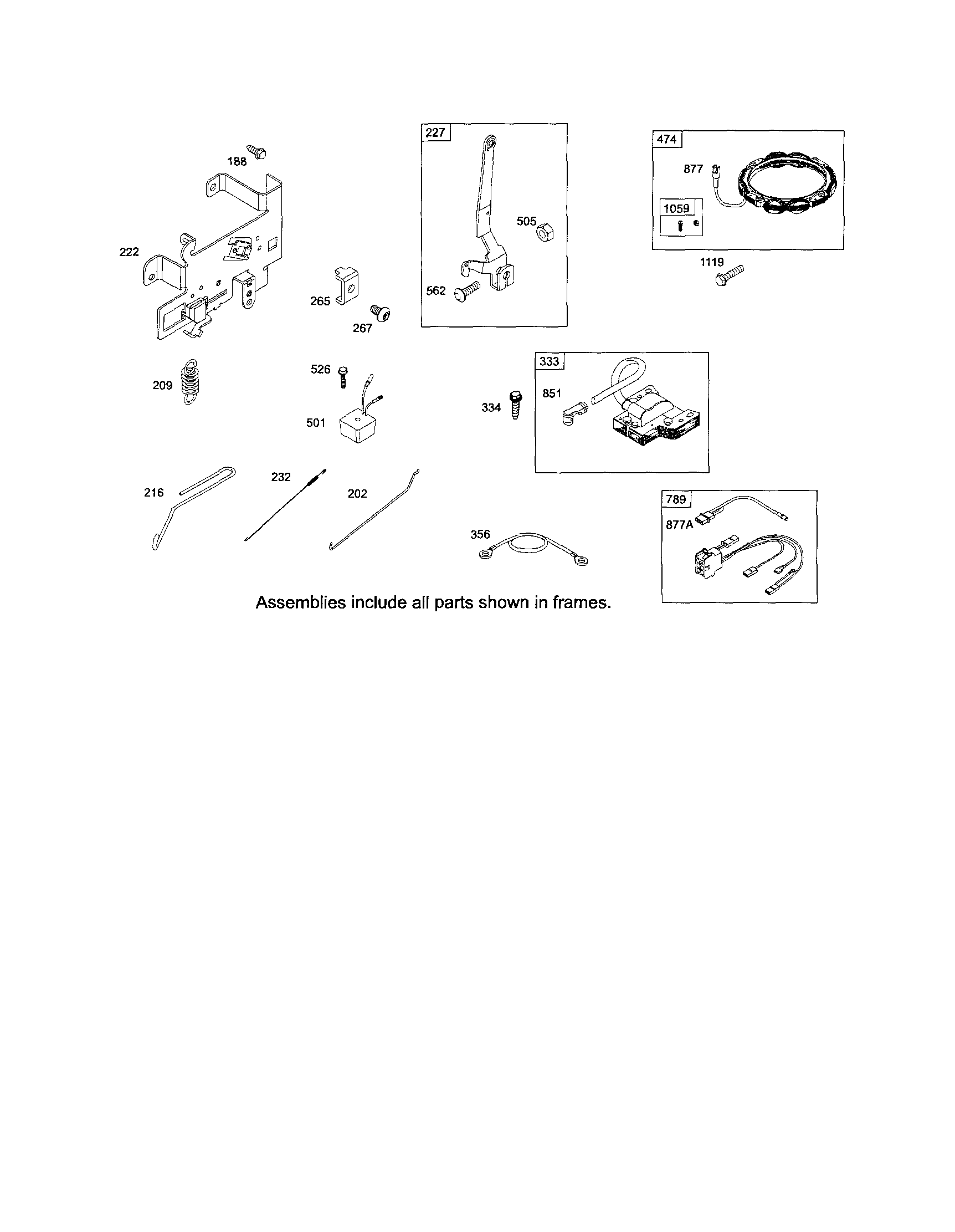 Governor/ignition/alternator