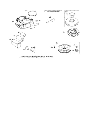 Blower housing/flywheel