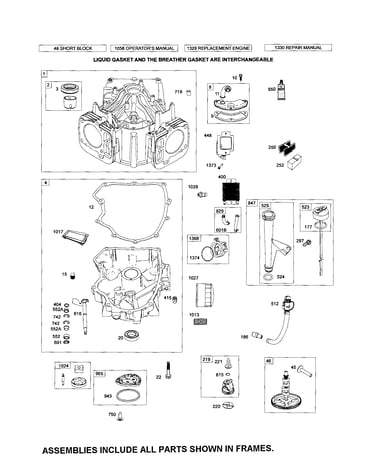 Cylinder/sump