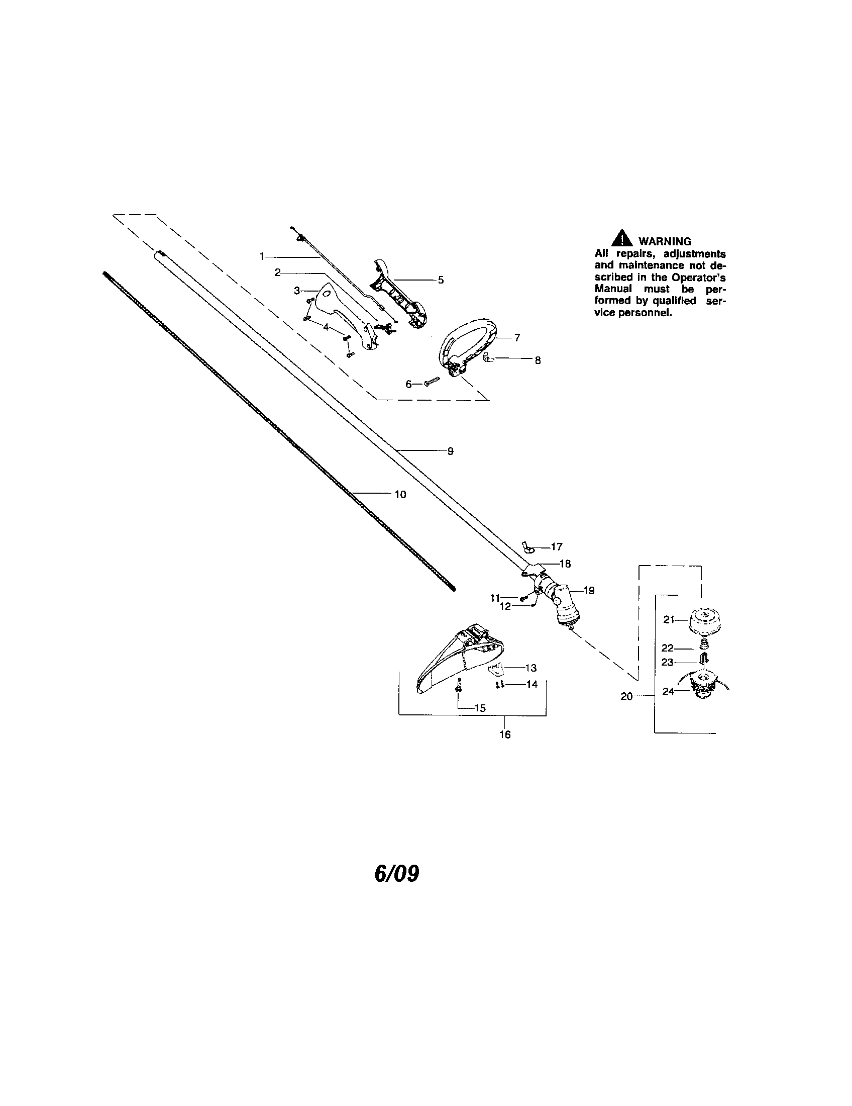 HANDLE/DRIVESHAFT/SHIELD