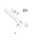 Handle/driveshaft/shield