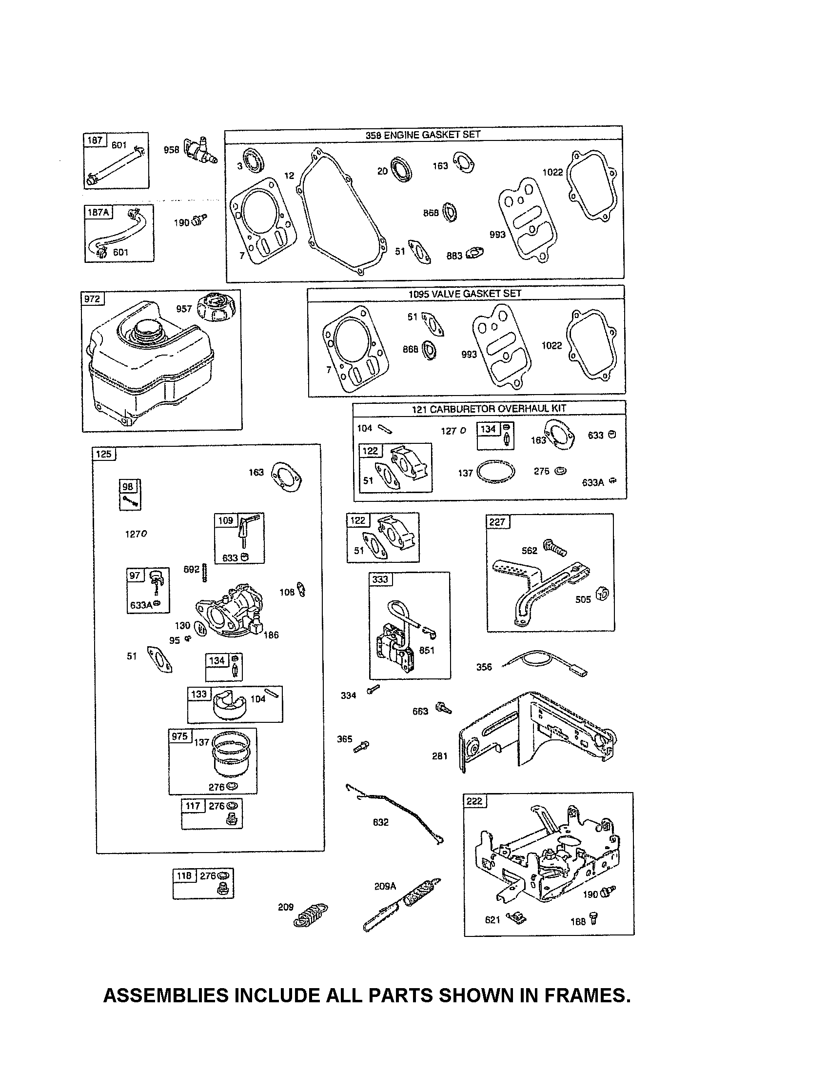 CARBURETOR/FUEL TANK