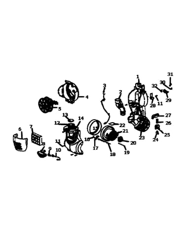 Hose coupling/motor