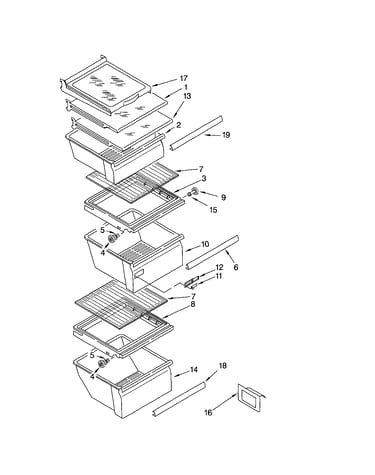 Refrigerator shelf