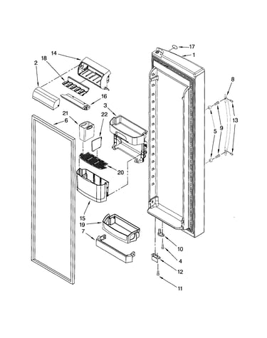 Refrigerator door