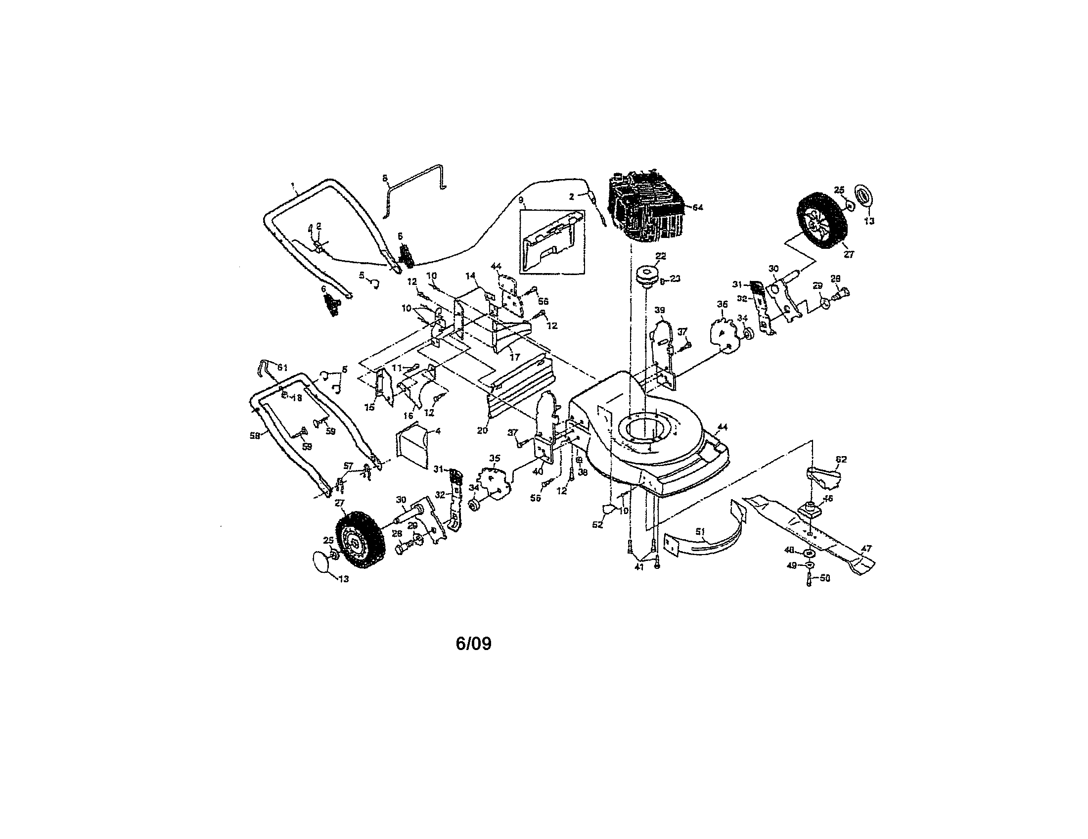 Engine/housing/handle