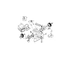 Craftsman 917377302 drive control/gear case/wheels diagram