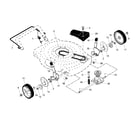 Craftsman 917375012 drive control/gear case/wheels diagram
