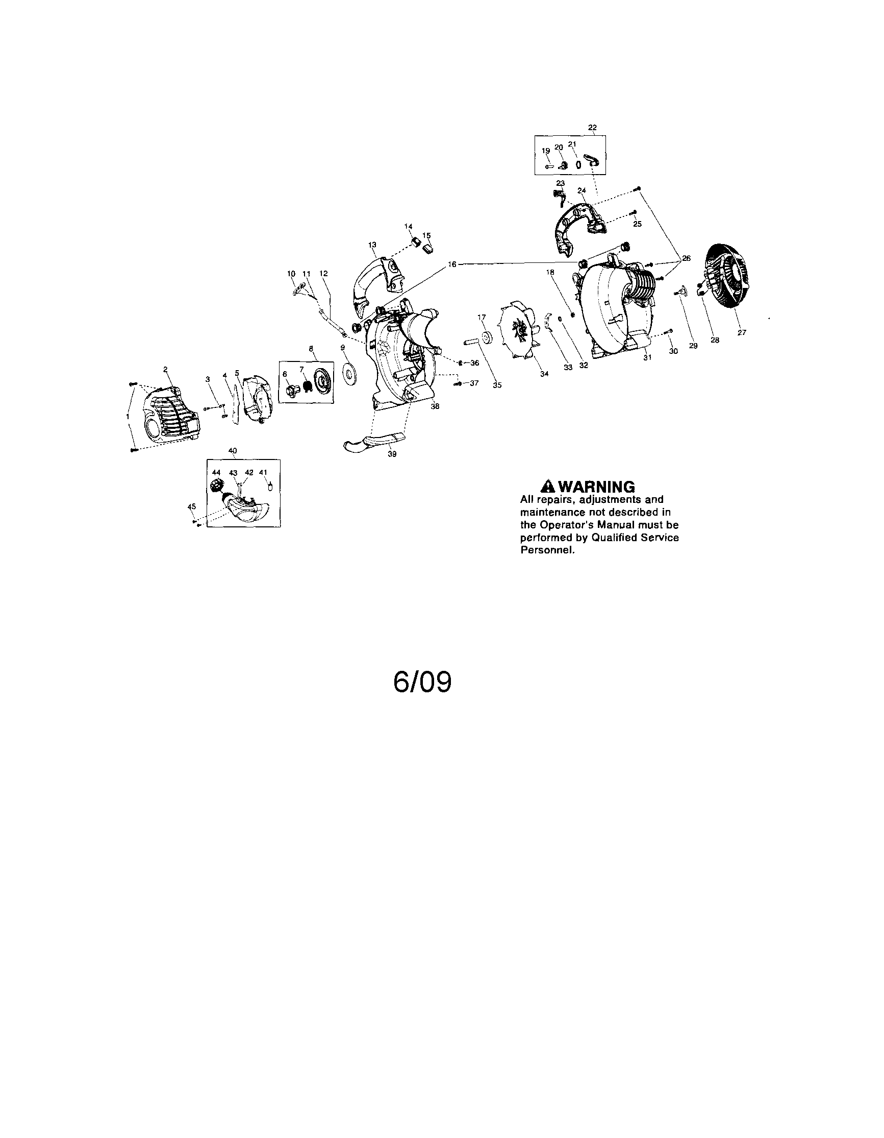 Scroll/handle/fuel tank