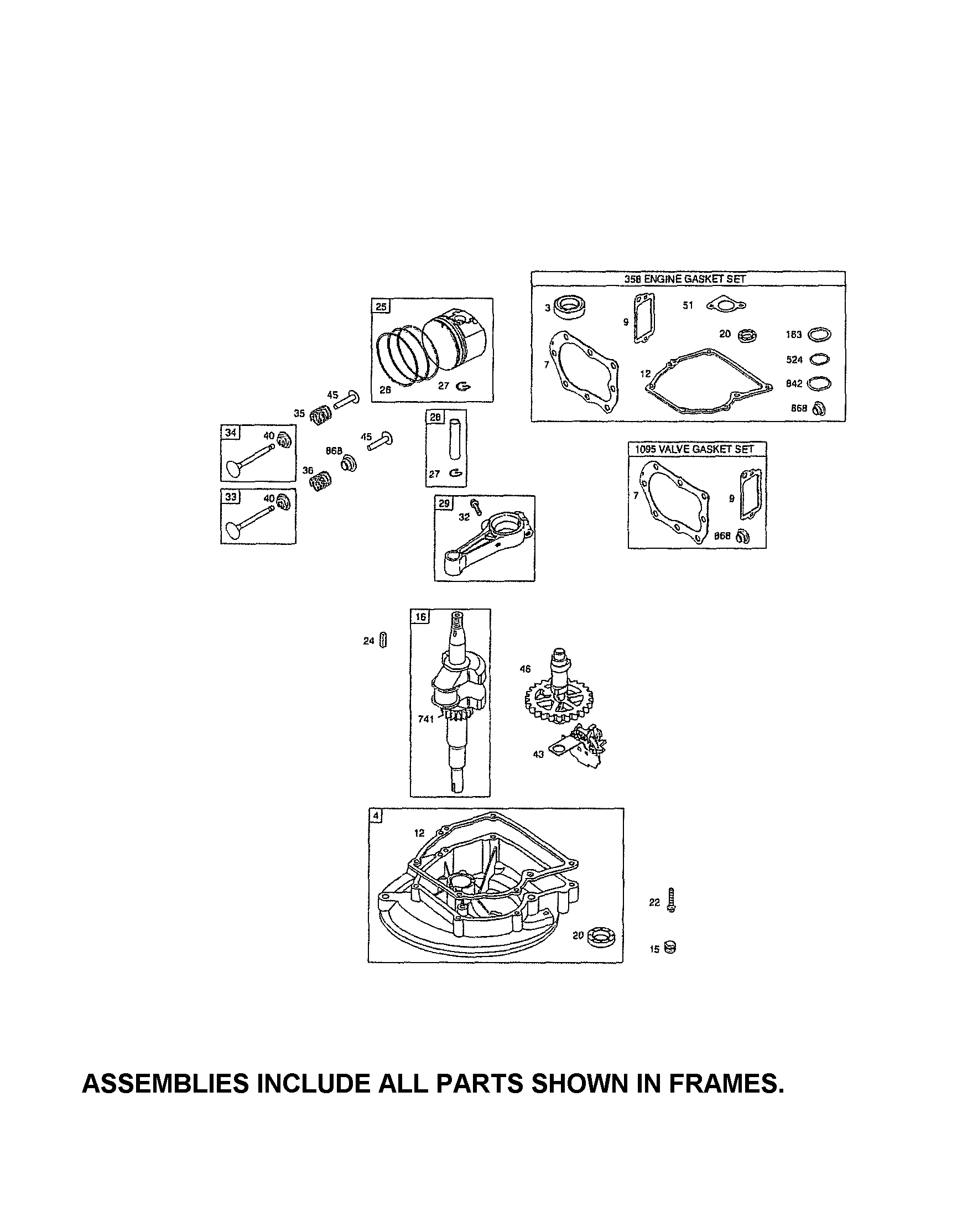 Sump/crankshaft
