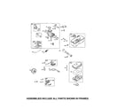 Briggs & Stratton 10T802-1244-B1 carburetor/fuel tank diagram