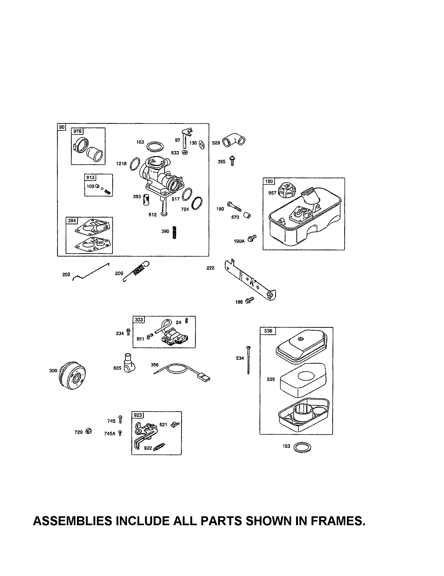 Carburetor/fuel tank