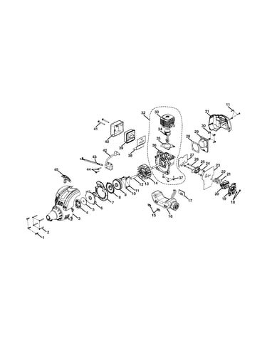 Short block/rotor/fuel tank