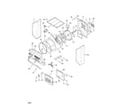 Kenmore 41797812702 upper cabinet/drum heater diagram