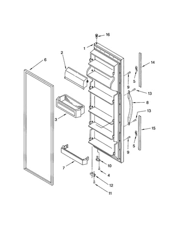 Refrigerator door