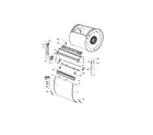 Fisher & Paykel DE62T27GW1-96140A subdeck/drum door diagram