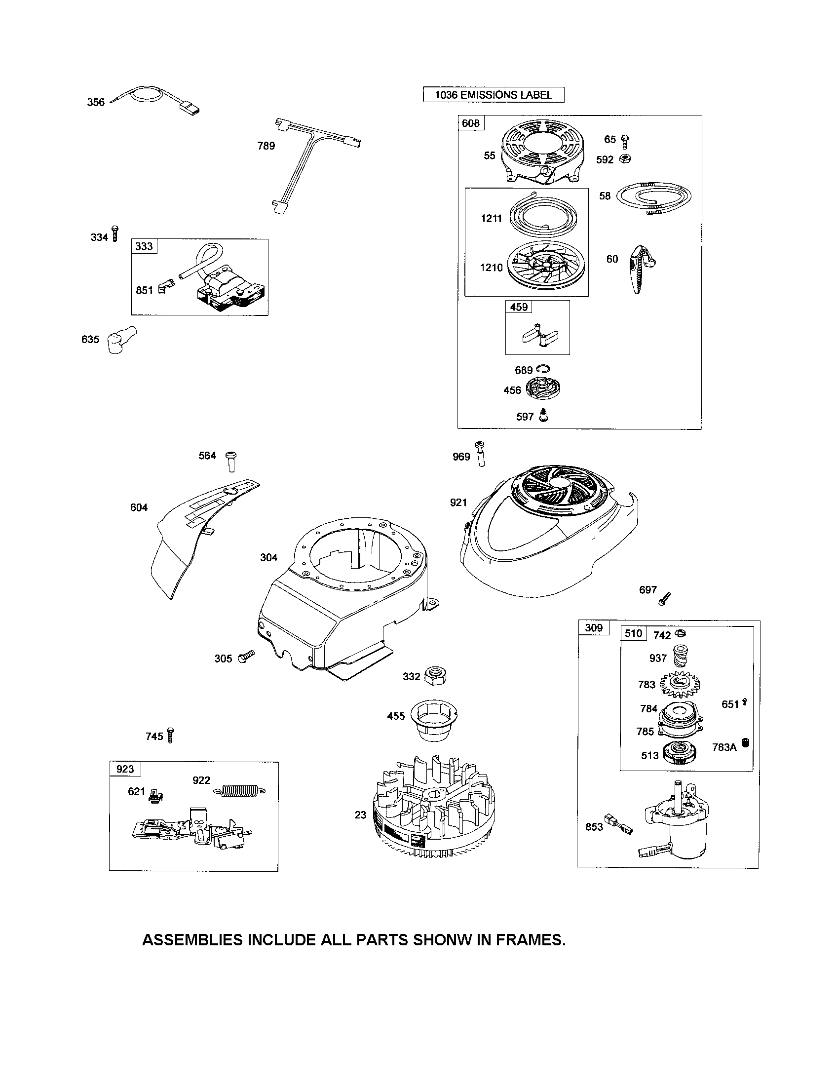 Rewind starter/motor starter