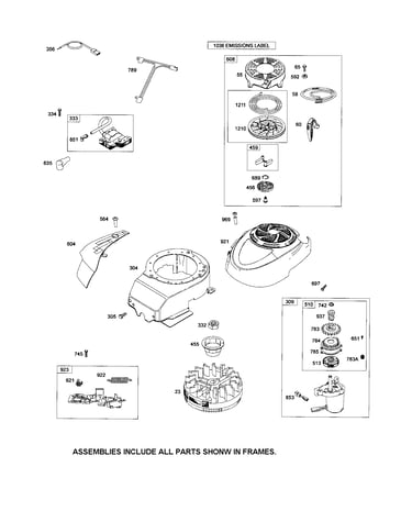 Rewind starter/motor starter