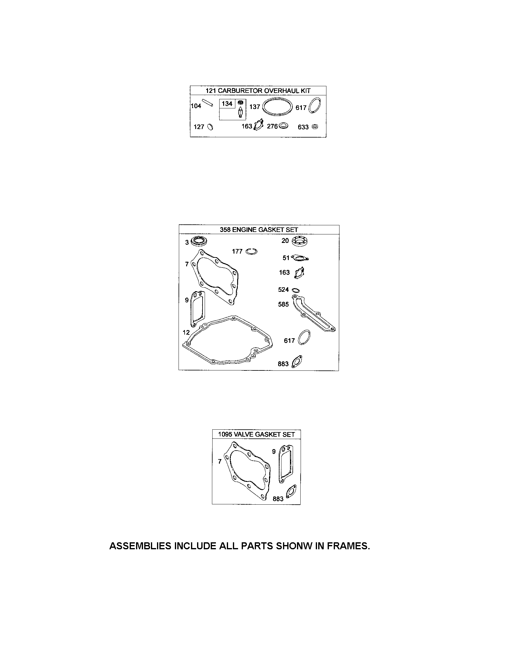 Gasket sets