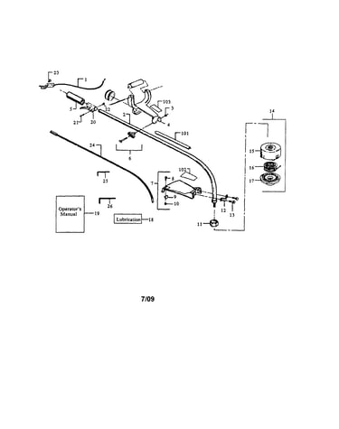 Driveshaft/shield/cutting head
