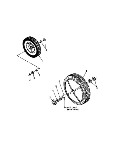 Rear wheels