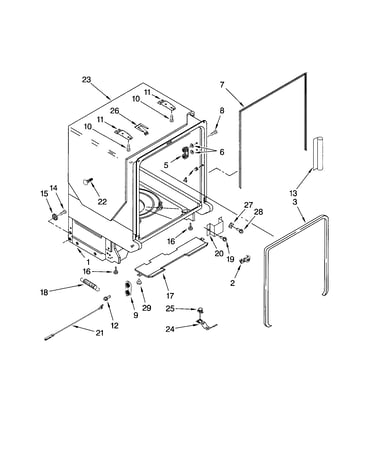 Tub and frame