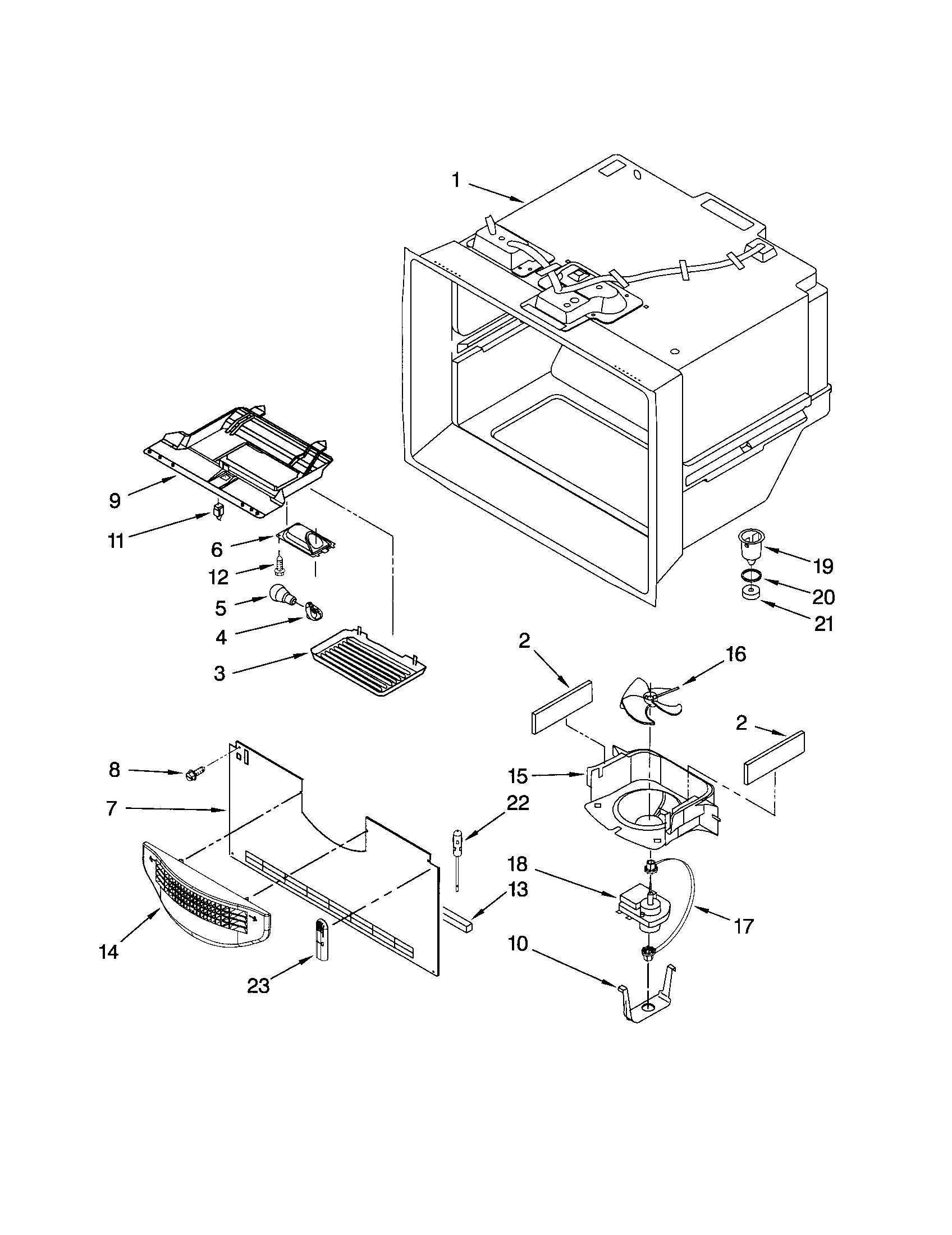 Freezer liner