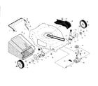Craftsman 917376242 drive control/gear case/wheels diagram